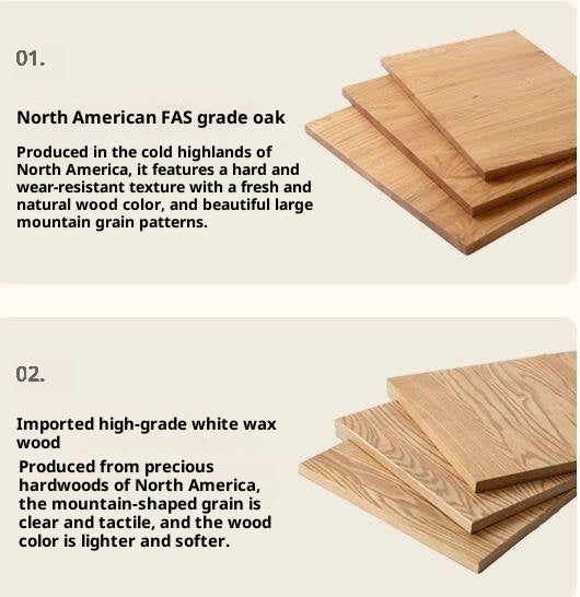 Oak, Ash, Beech Solid Wood Modern Simple Nightstand