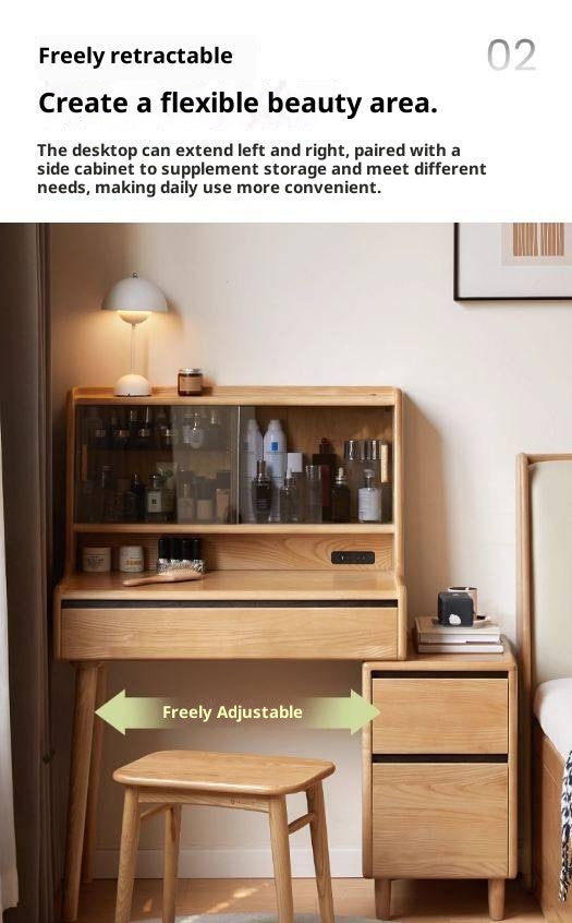 Ash Solid Wood Modern Dressing Table
