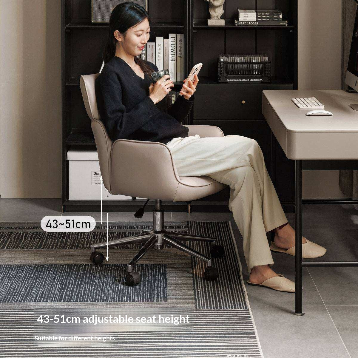 Organic Leather Lift Office Chair