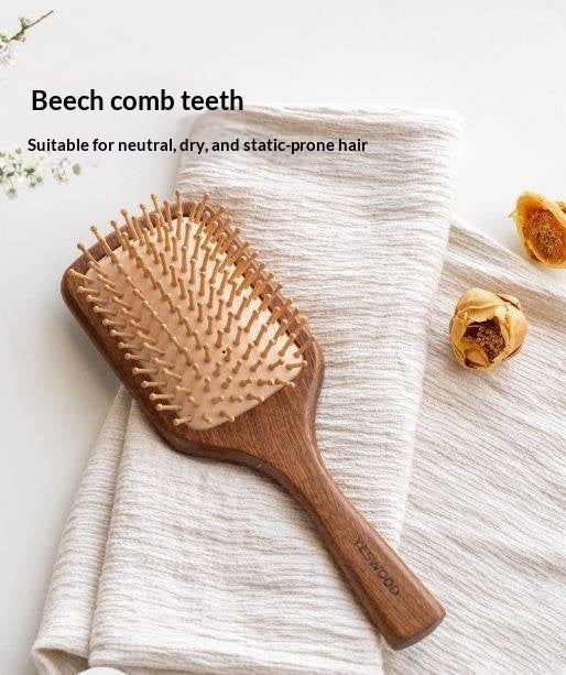 Nordic Beech Solid Wood Hair Care Cushion Comb