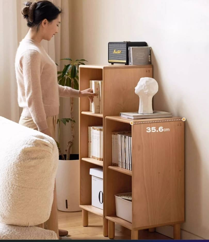 Beech Solid Wood Capacity Bookcase