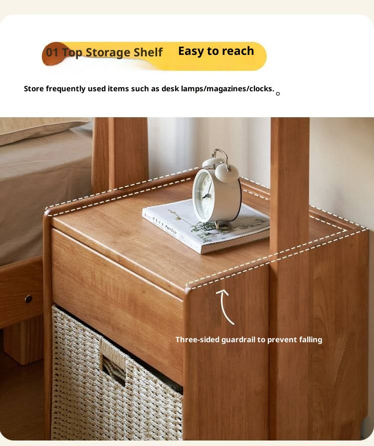 Solid Rubberwood Multifunctional Clothes Rack