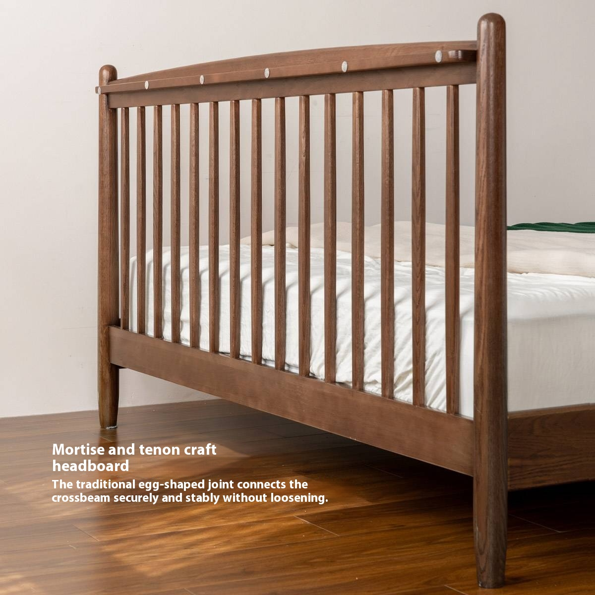 Oak Solid Wood Modern Simple Bed