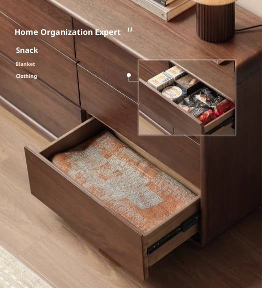 Sandalwood Solid Wood Modern Chest of Drawers