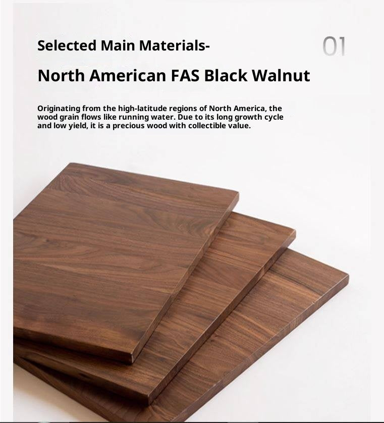 Black Walnut, Oak Solid Wood Bookshelf