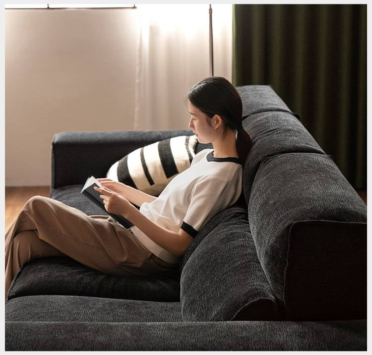 Fabric Modern Style chenille tofu block Sofa