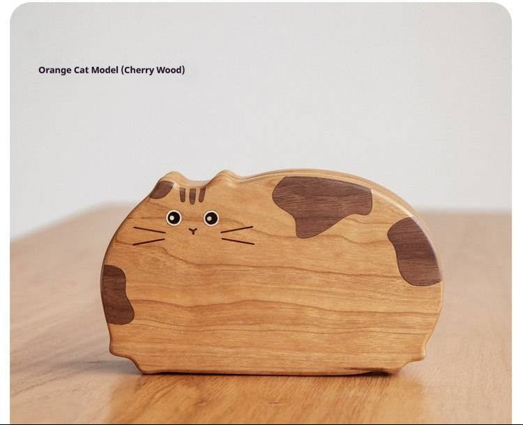 Cherry, Black Walnut Solid Wood Portable Jewelry Box with Multi-Compartment Storage