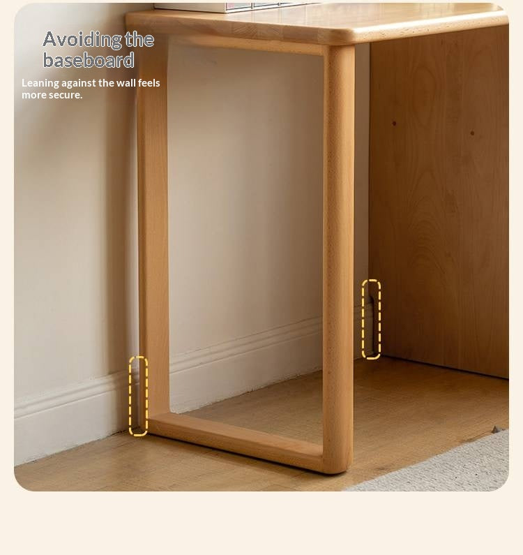 Beech Solid Wood Telescopic Student Writing Desk