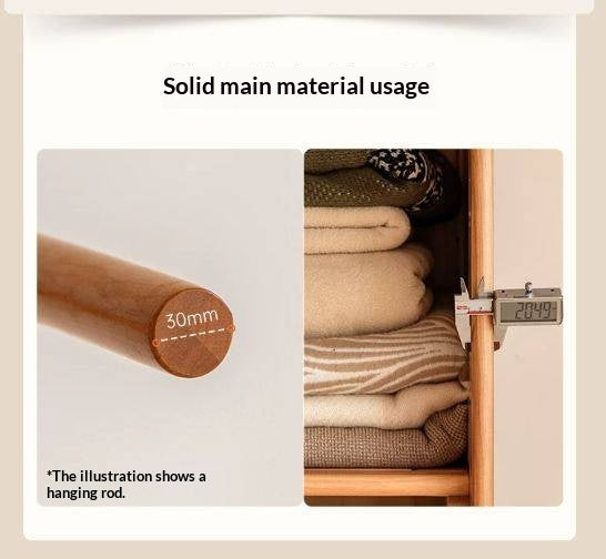 Сherry Solid Wood Exquisite Wardrobe