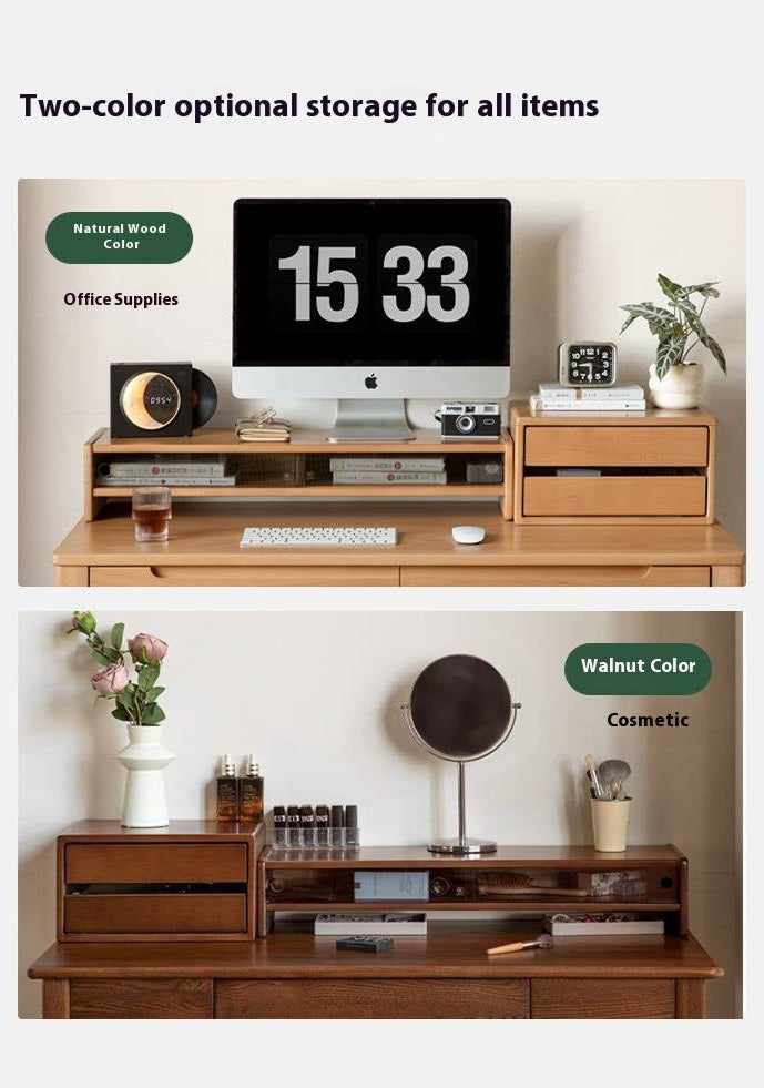 Beech  Solid Wood Desktop Storage Rack
