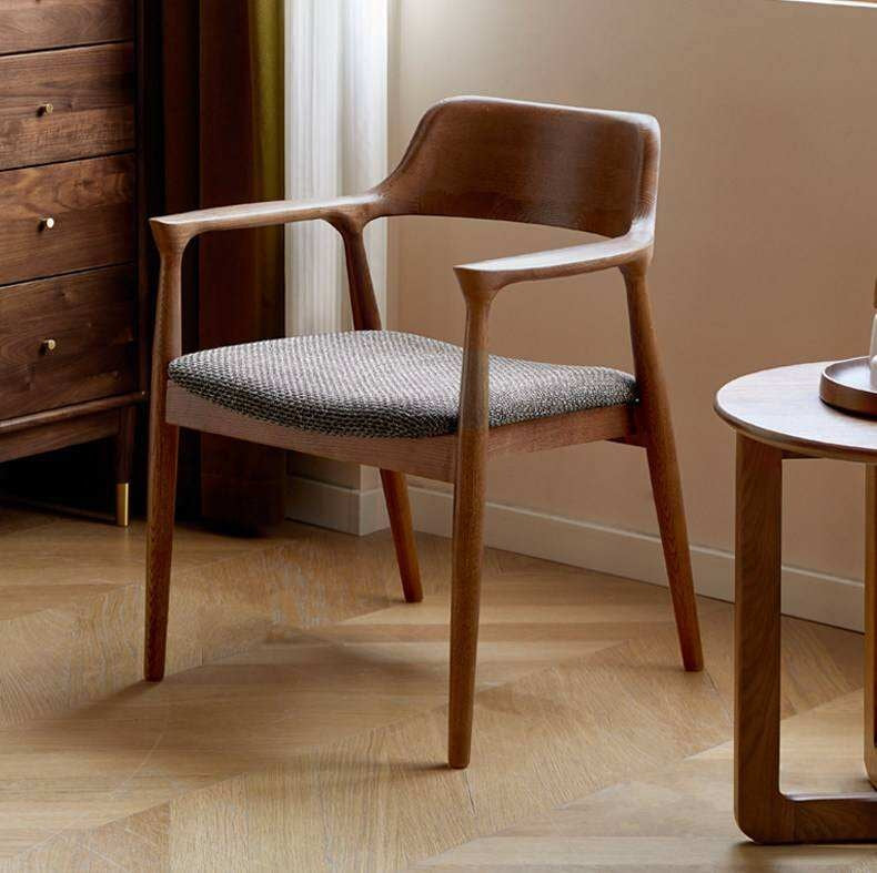4 pcs -Ash solid wood Sculptural Wishbone-Style Dining Chair