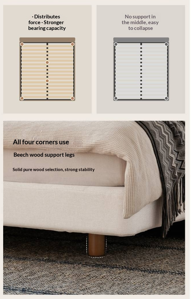 Fabric Suspended Bed Wabi Sabi Style