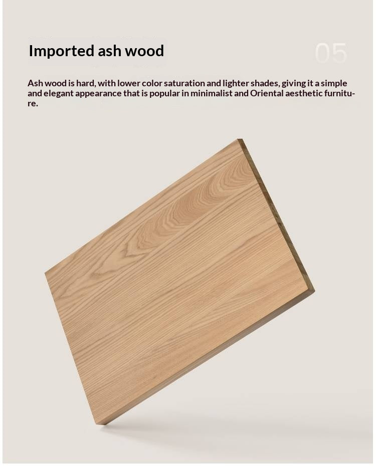 Ash Solid Wood Modern Multifunctional Office Desk