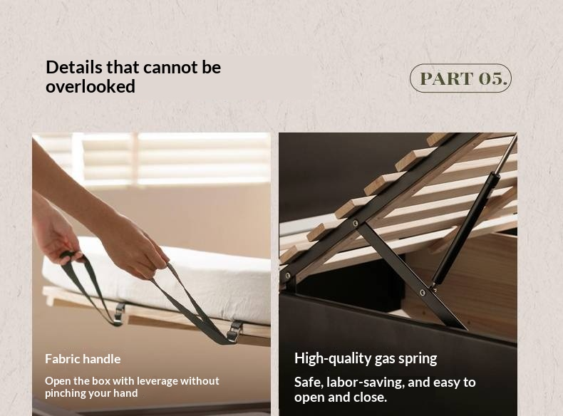 Rubberwood Solid Wood Bed American Retro Black Style