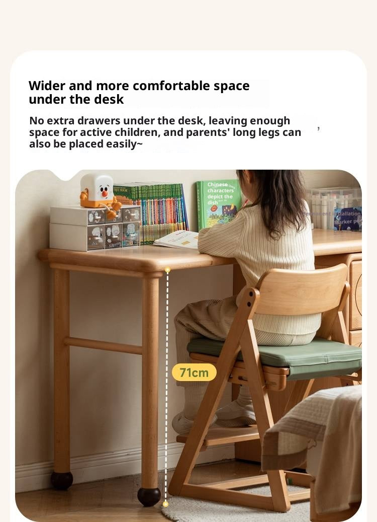 Beech Solid Wood Сhildren's Double Desk