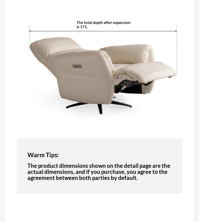 Genuine Leather Modern Functional Electric Chair