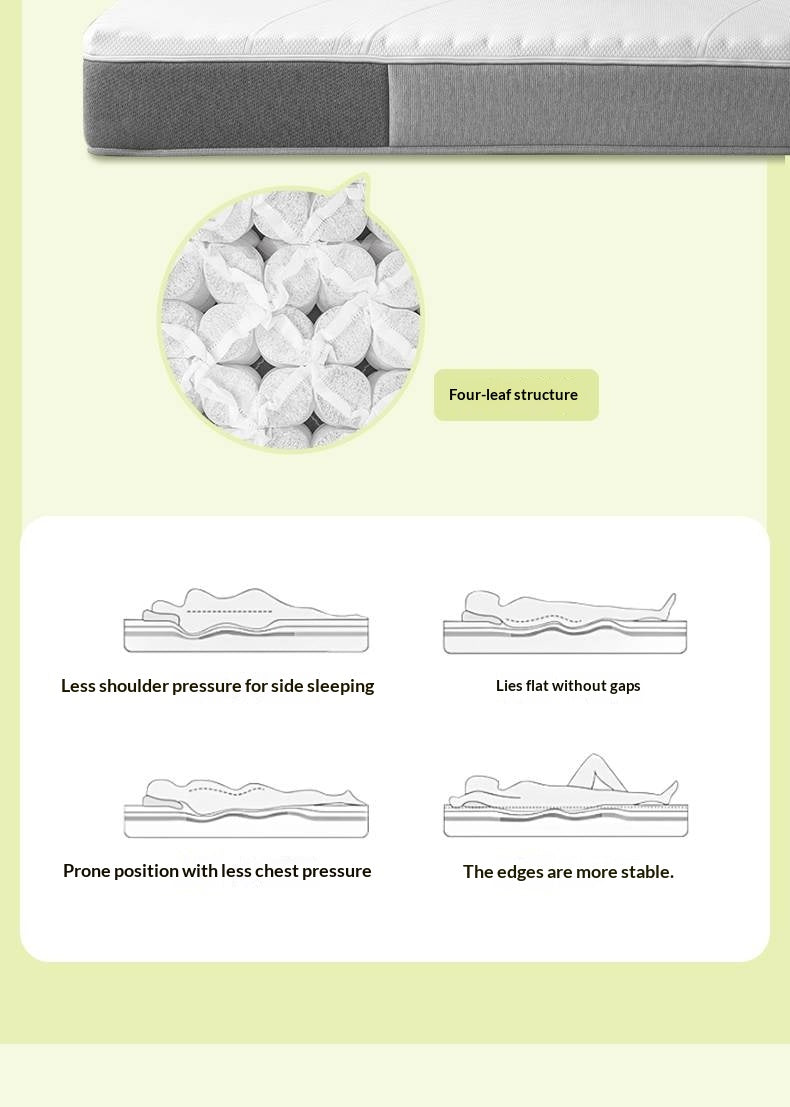 Zero-Glue Mattress Spring Mattress Antibacterial Anti-mite Sponge Mattress Roll-up Simmons Mattress 22 cm