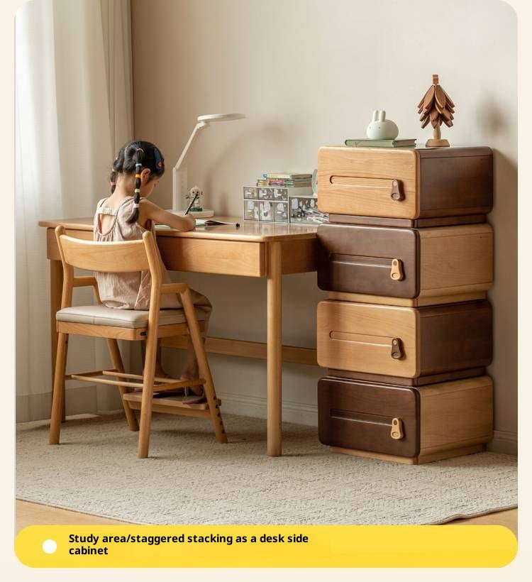 Beech Solid Wood Children's Chest of Drawers