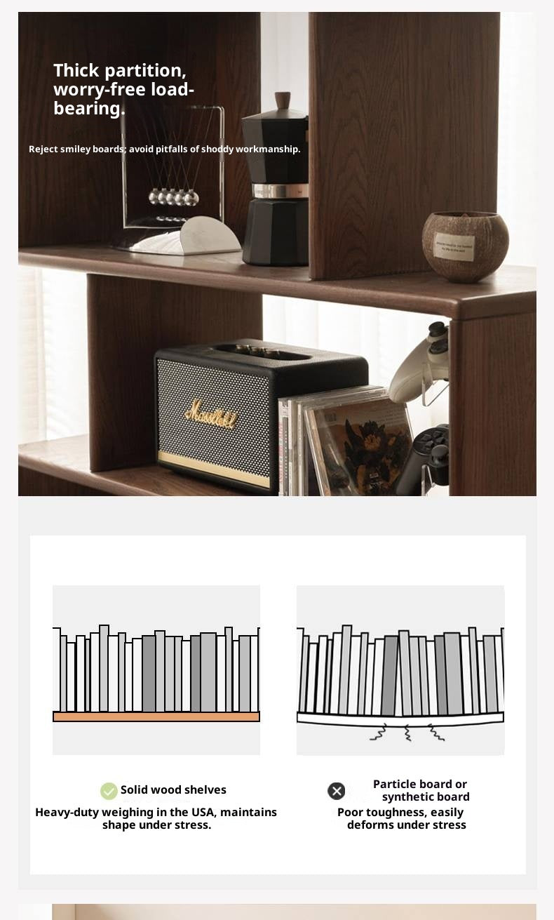 Oak Solid Wood Antique Bookshelf