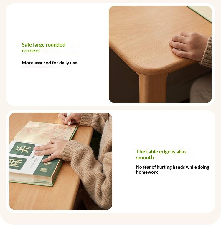 Beech Solid Wood Kids Corner Desk