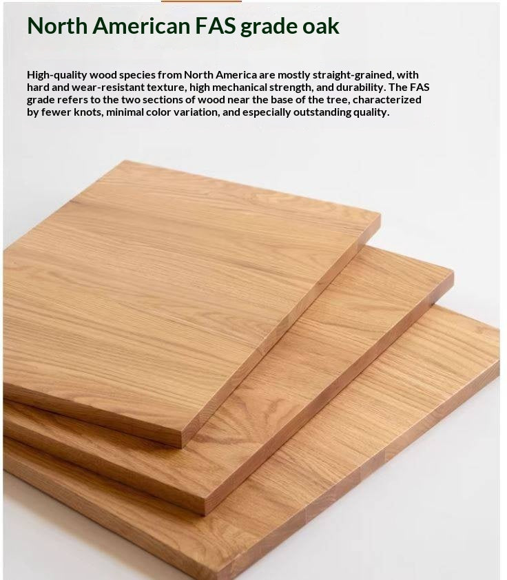 Oak Solid Wood TV Cabinet Modern