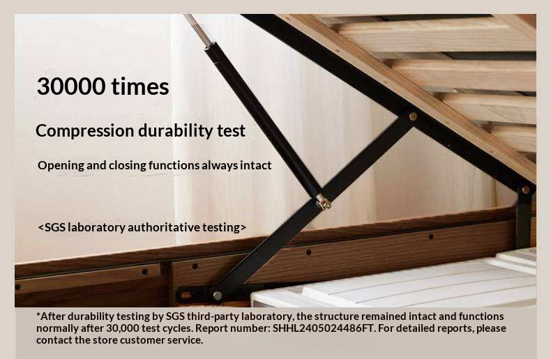 Black Walnut Solid Wood Box Bed — Italian Light Luxury, Genuine Leather Upholstered Headboard