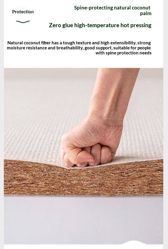 Natural Coconut Palm Hard Mattress with Latex and Simmons Spring