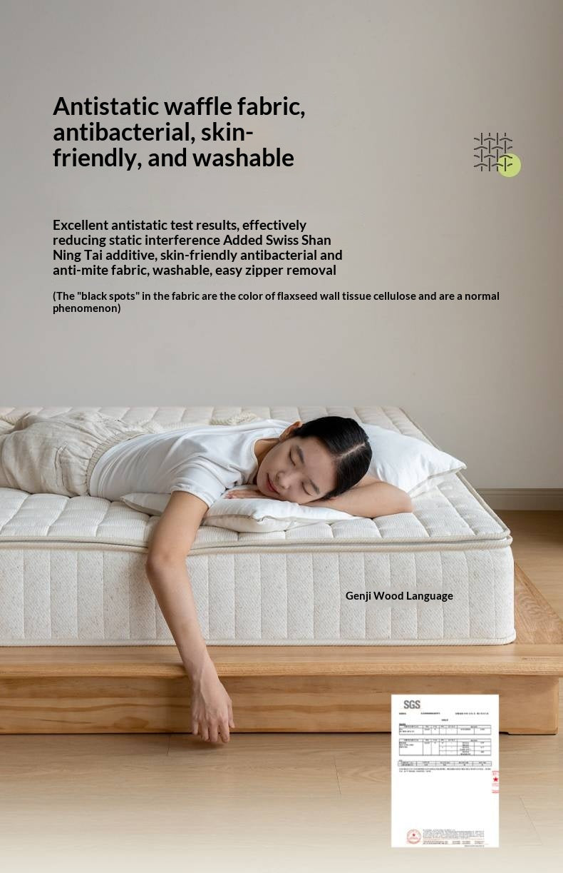Eco-Friendly Zero Glue Certified Mattress with Jute and Latex — Natural Design