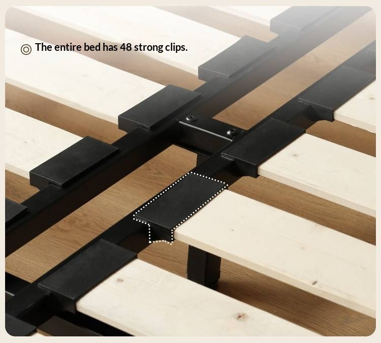 Oak Solid Wood Bed — Simple Floating Bed Design