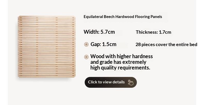 Oak Solid Wood Bed Modern