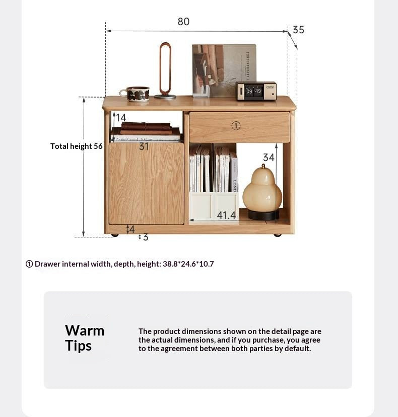 Ash Solid Wood Modern Minimalist Office Desk