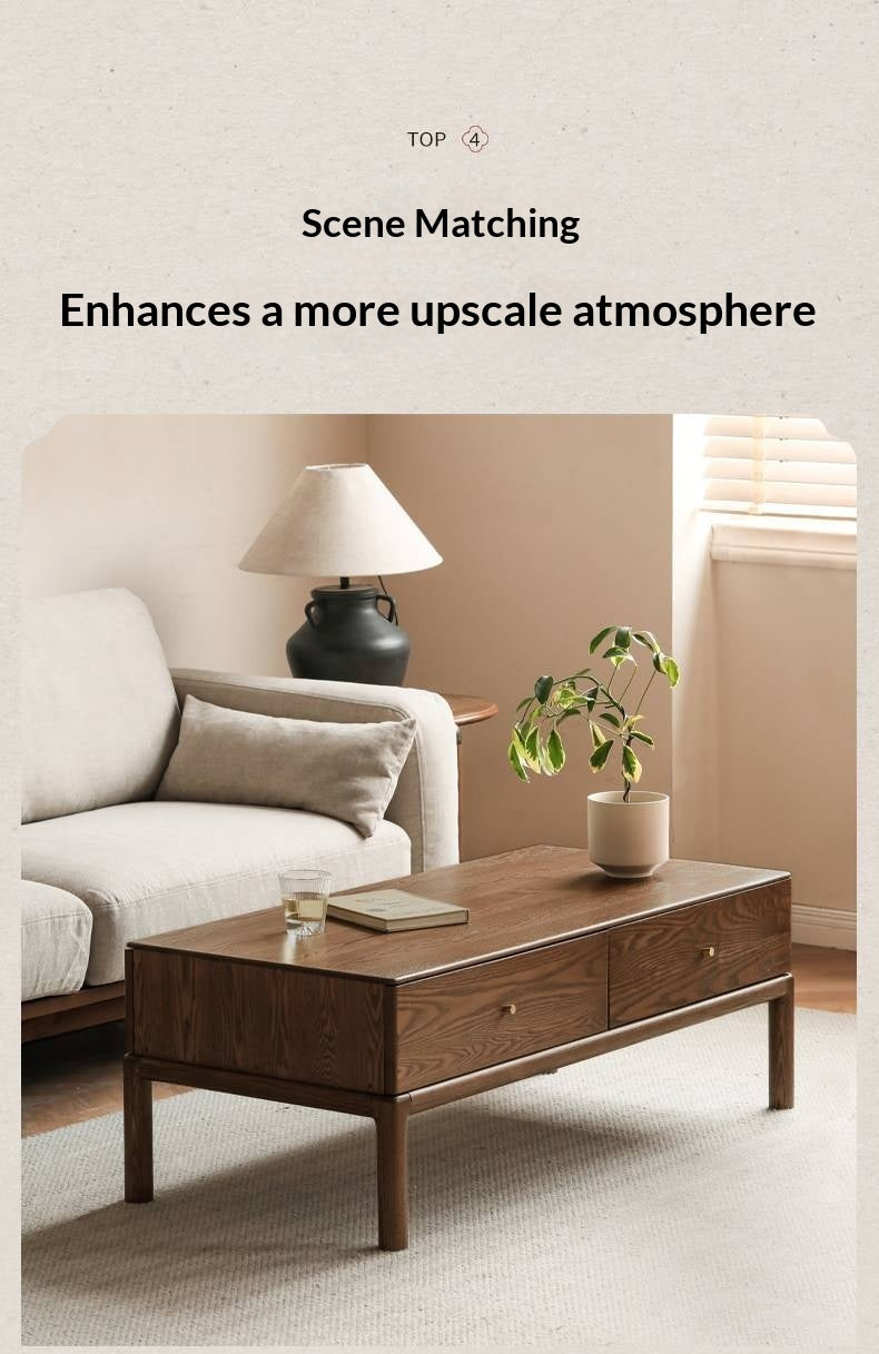 Ash Solid Wood Simple Modern Coffee Table