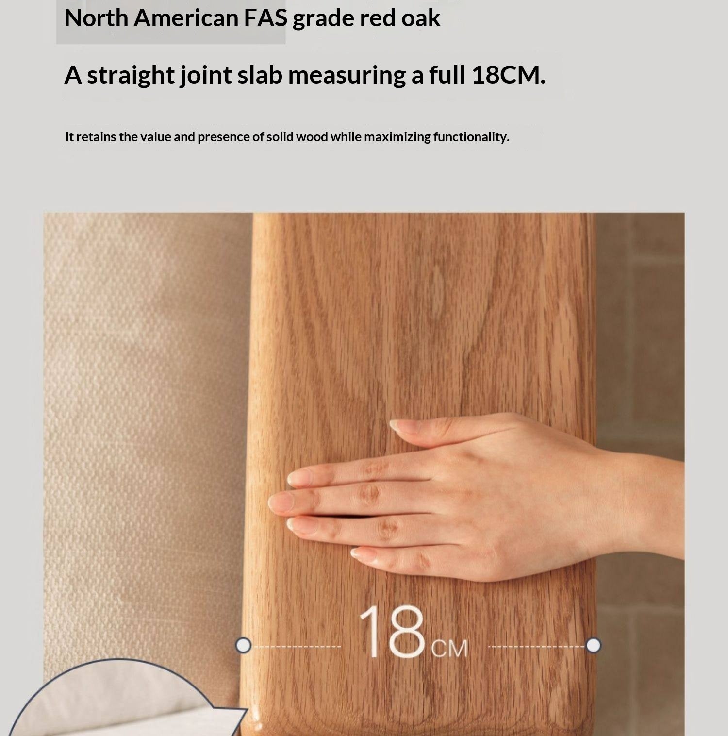 Oak, Ash Solid Wood Wabi Sabi Style Genuine Leather Sofa, fabric sofa