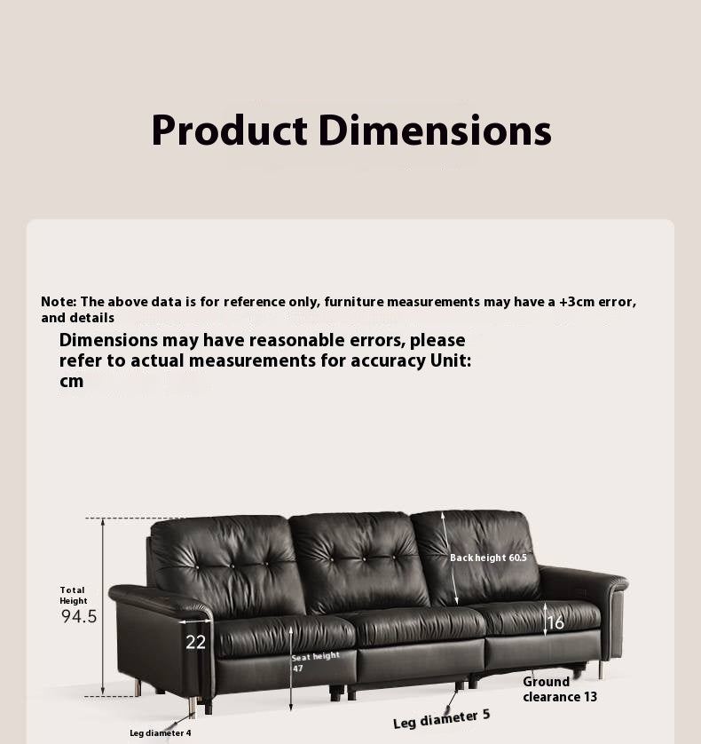 Genuine Leather Antique Style Electric Sofa