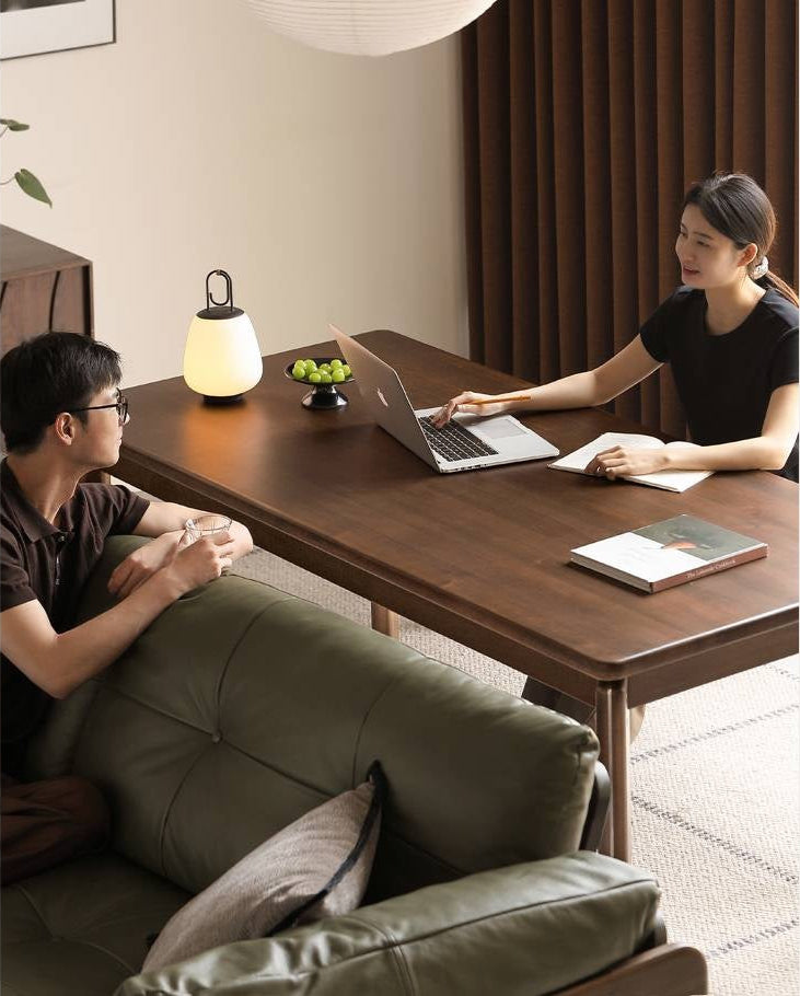 Black Walnut Solid Wood Retro Dining Table