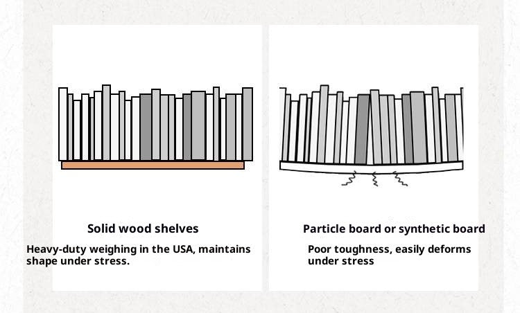 Oak Solid Wood Bauhaus Style Corner Bookshelf