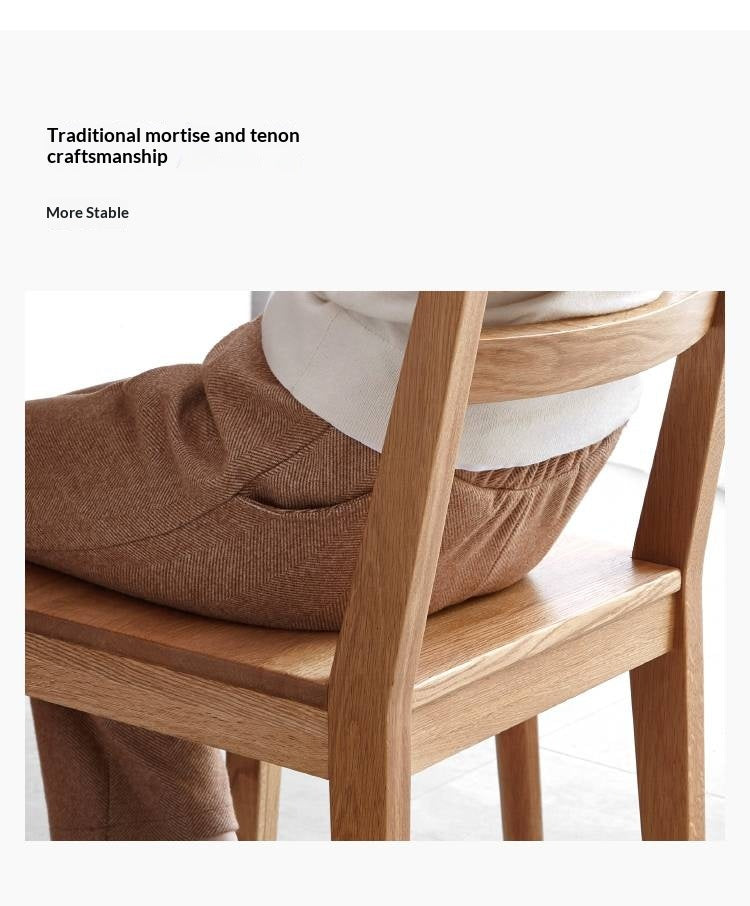 Set 4 pcs White Ash Solid Wood - Dining Chair