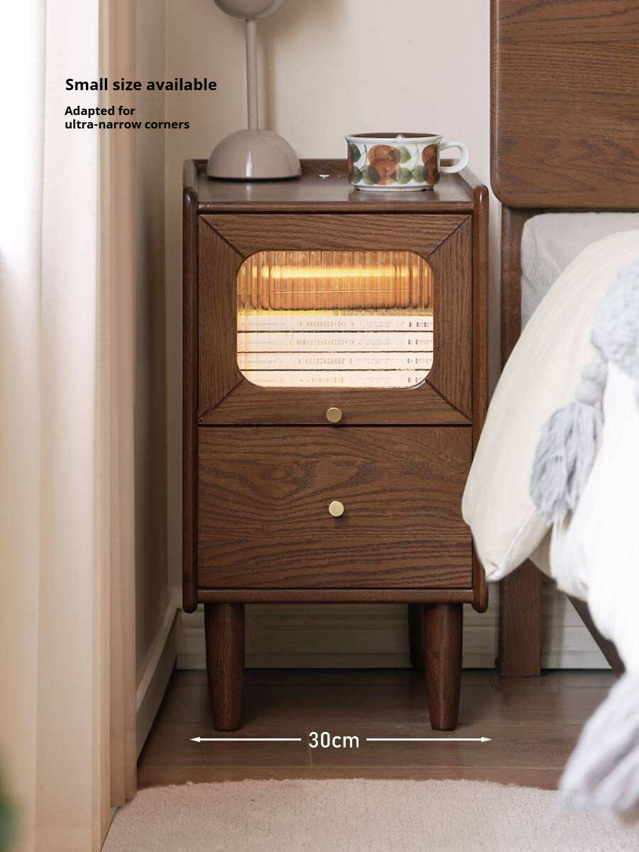 Solid Longan Hardwood, Oak Solid Wood Modern Style Nightstand