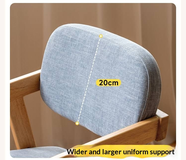 Solid RubberWood Kids Adjustable Height Desk Chair with Footrest