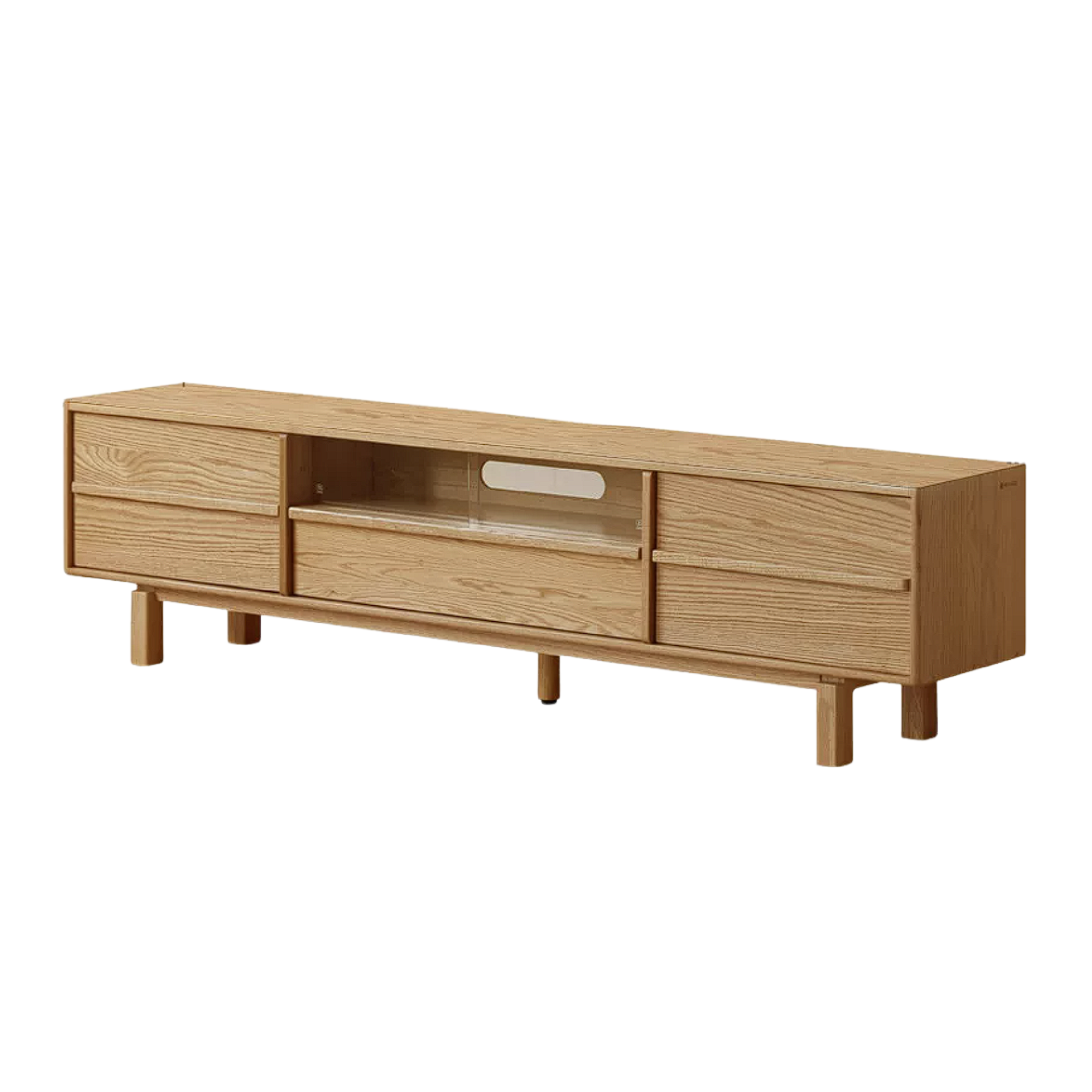 Oak Solid Wood Modern Minimalist TV Cabinet