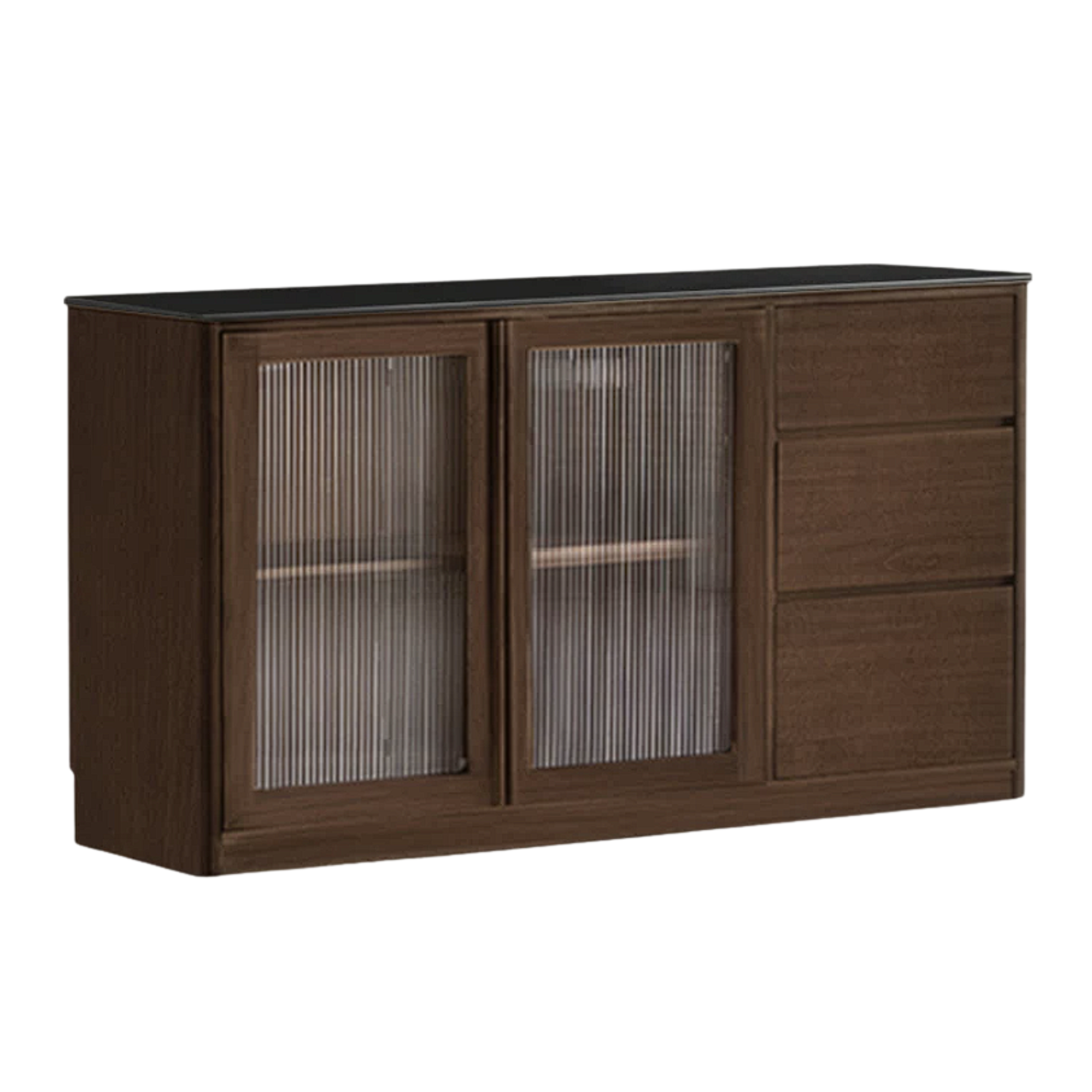 Sandalwood, Ash Solid Wood Rock Board Modern Sideboard