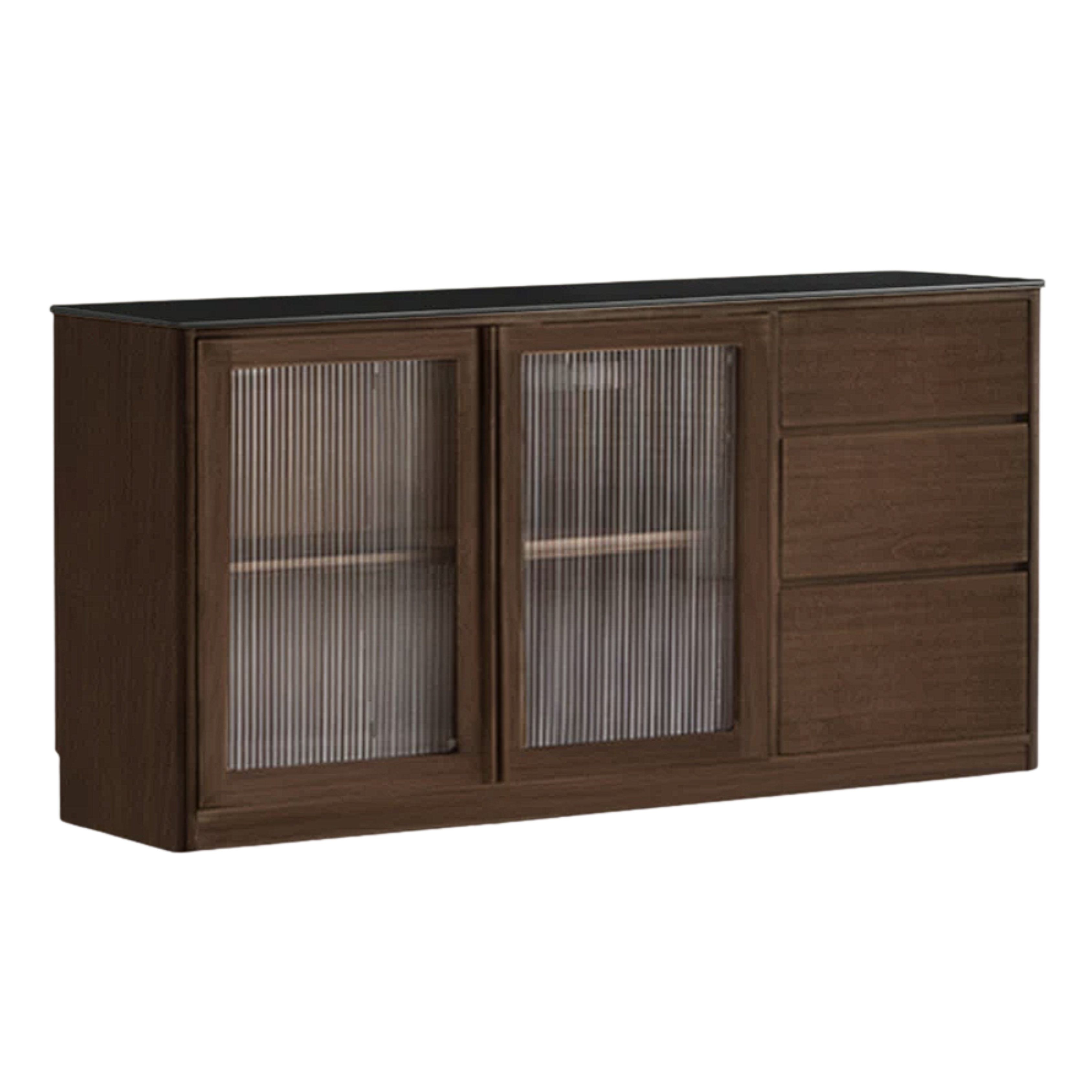 Sandalwood, Ash Solid Wood Rock Board Modern Sideboard