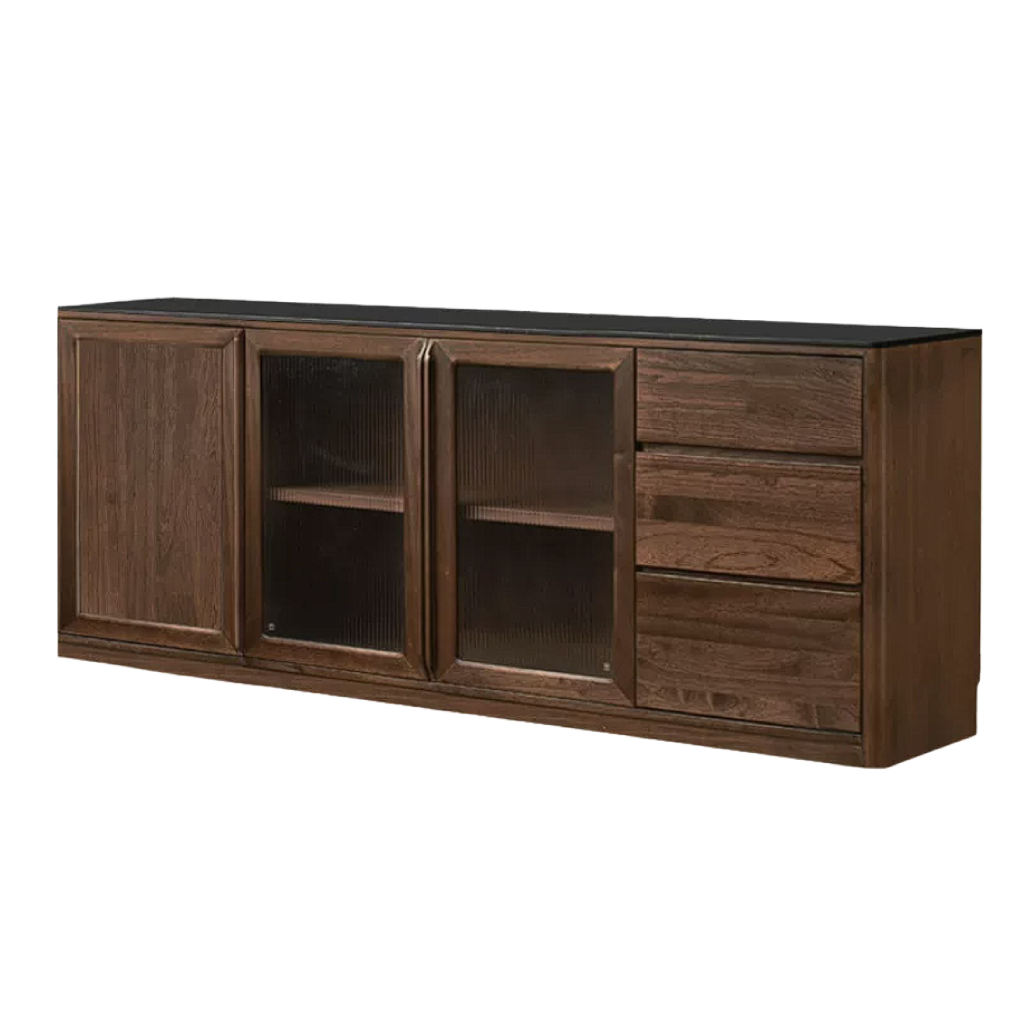 Sandalwood, Ash, White Ash Solid Wood Rock Board Modern Sideboard