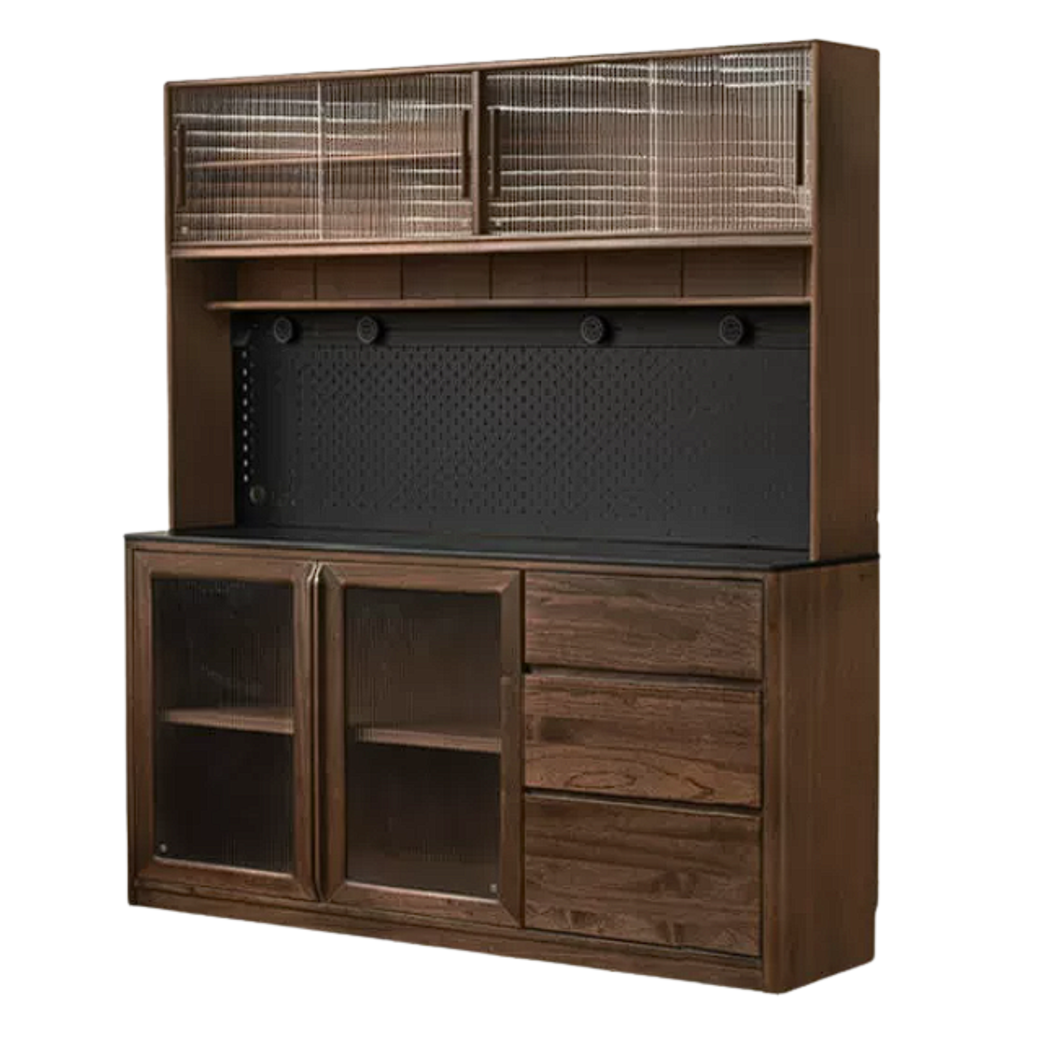 Sandalwood, Ash Solid Wood Rock Board Modern Sideboard
