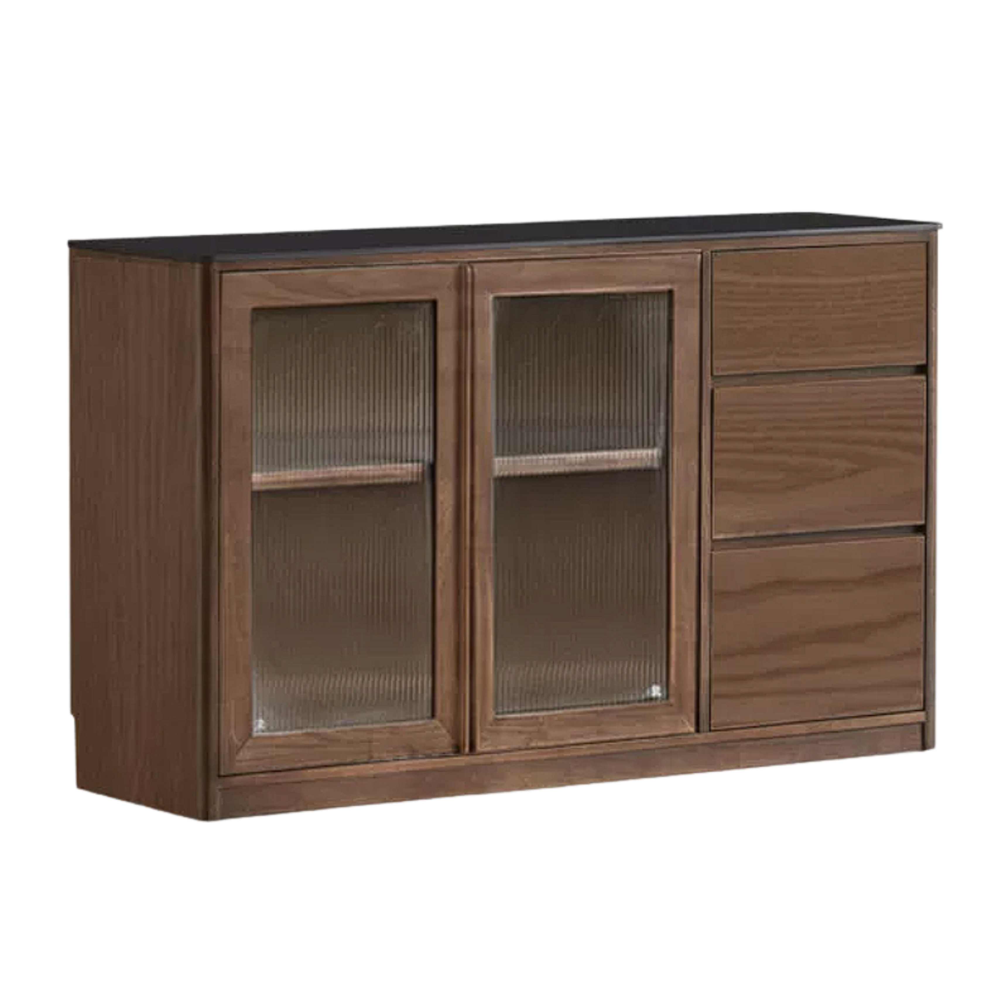 Sandalwood, Ash Solid Wood Rock Board Modern Sideboard