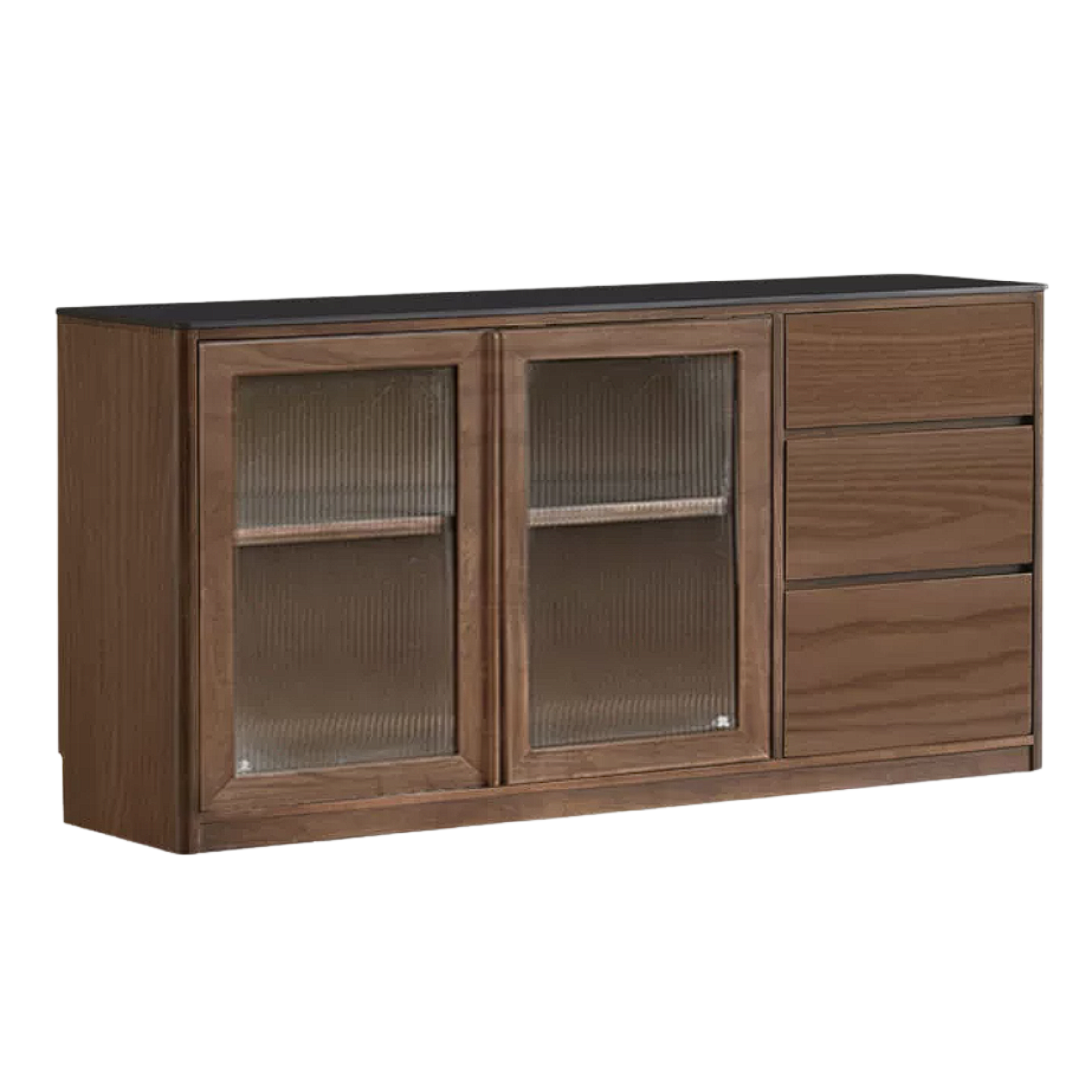 Sandalwood, Ash Solid Wood Rock Board Modern Sideboard
