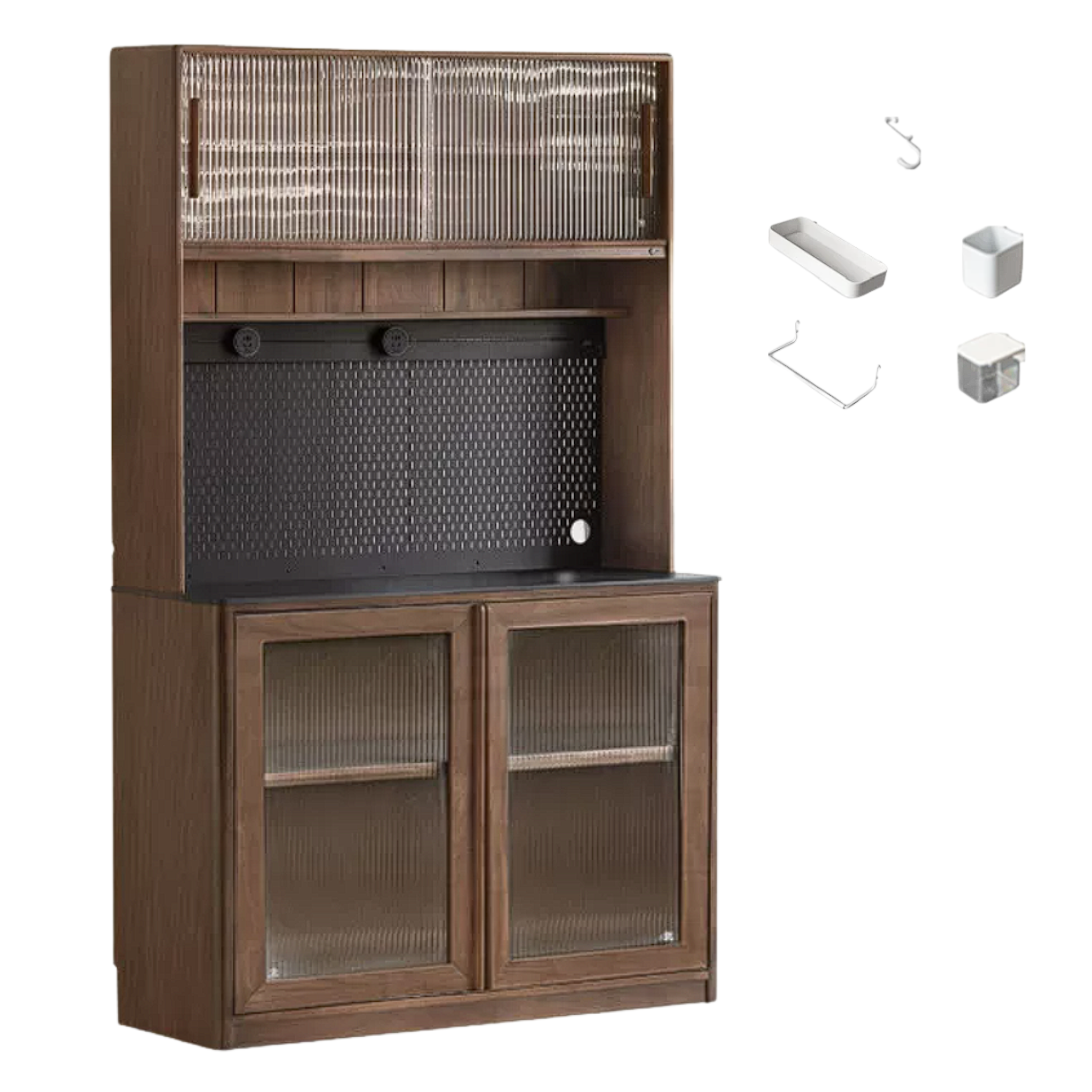 Sandalwood, Ash Solid Wood Rock Board Modern Sideboard