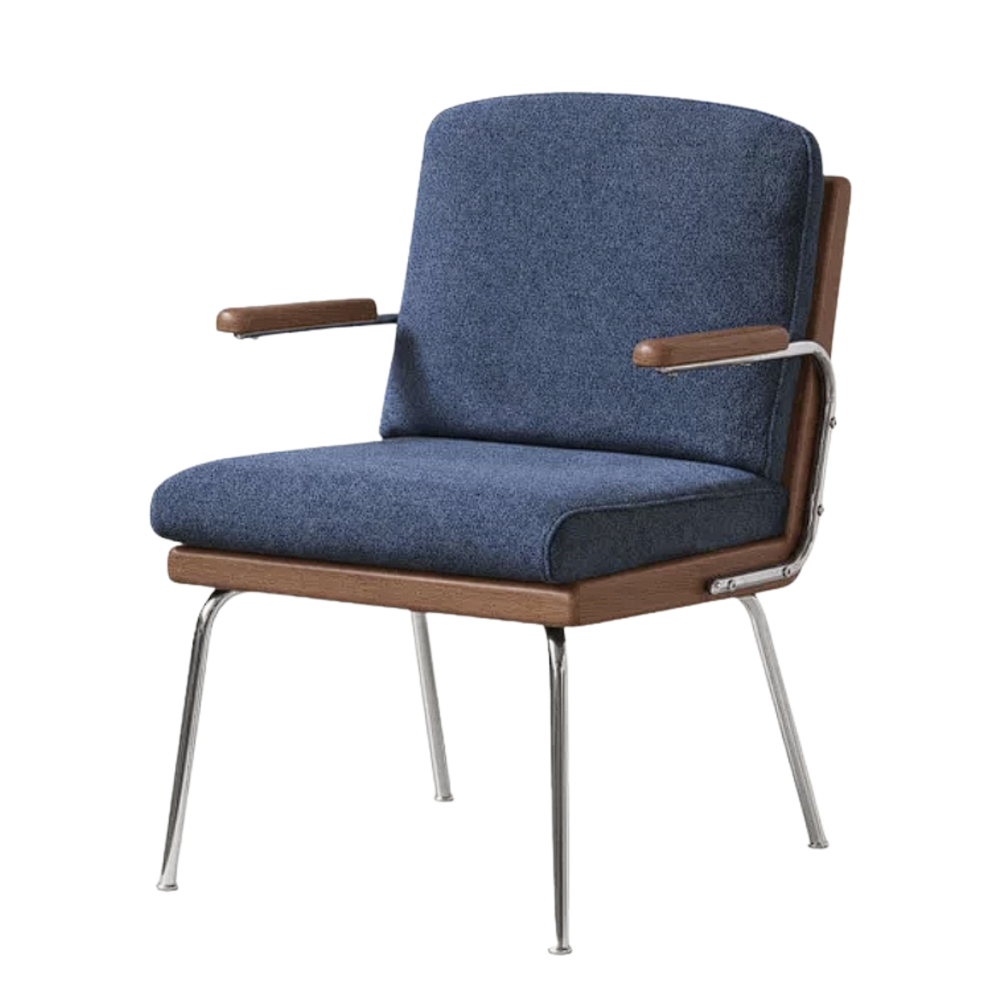 Solid Rubberwood Antique Style Leisure Armchair