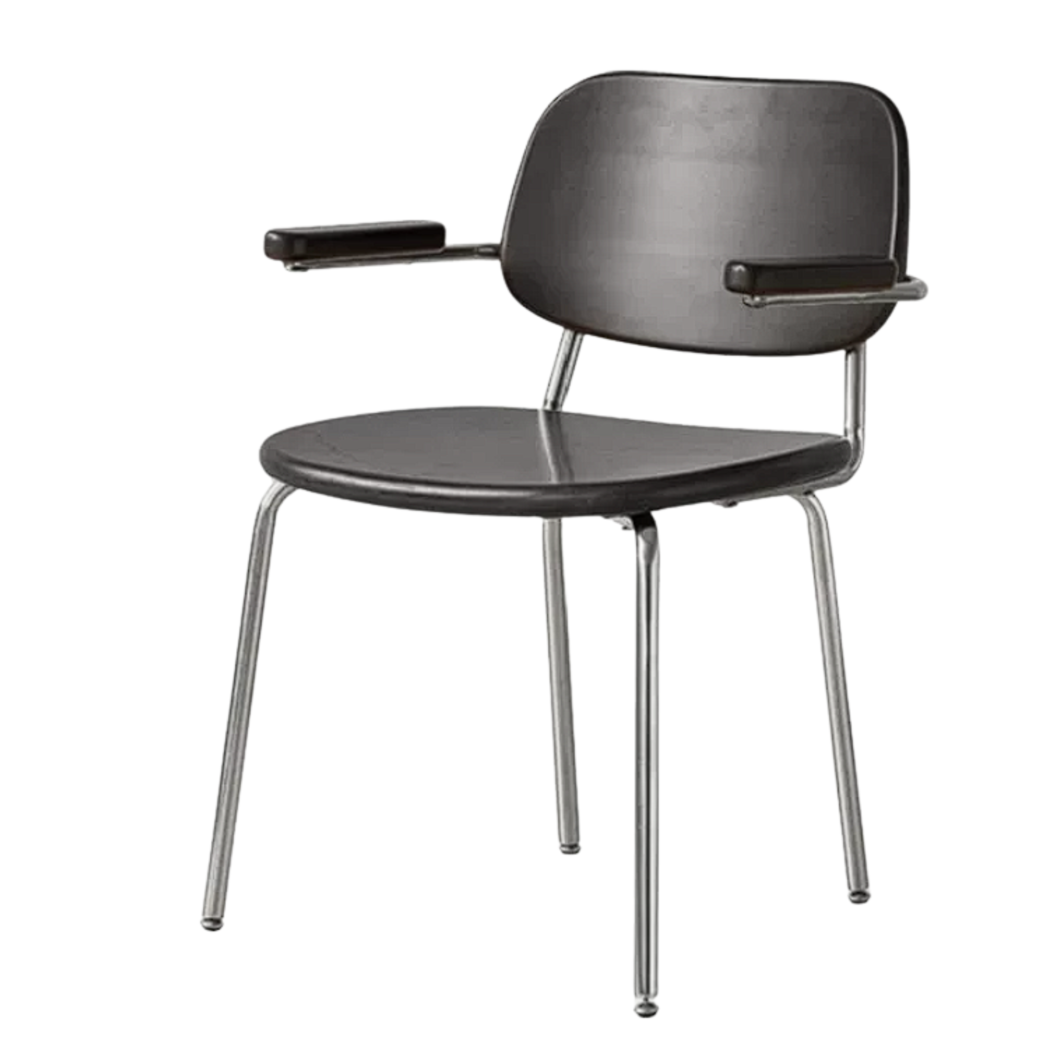Beech Solid Wood Adjustable Office Chair, Bauhaus Style
