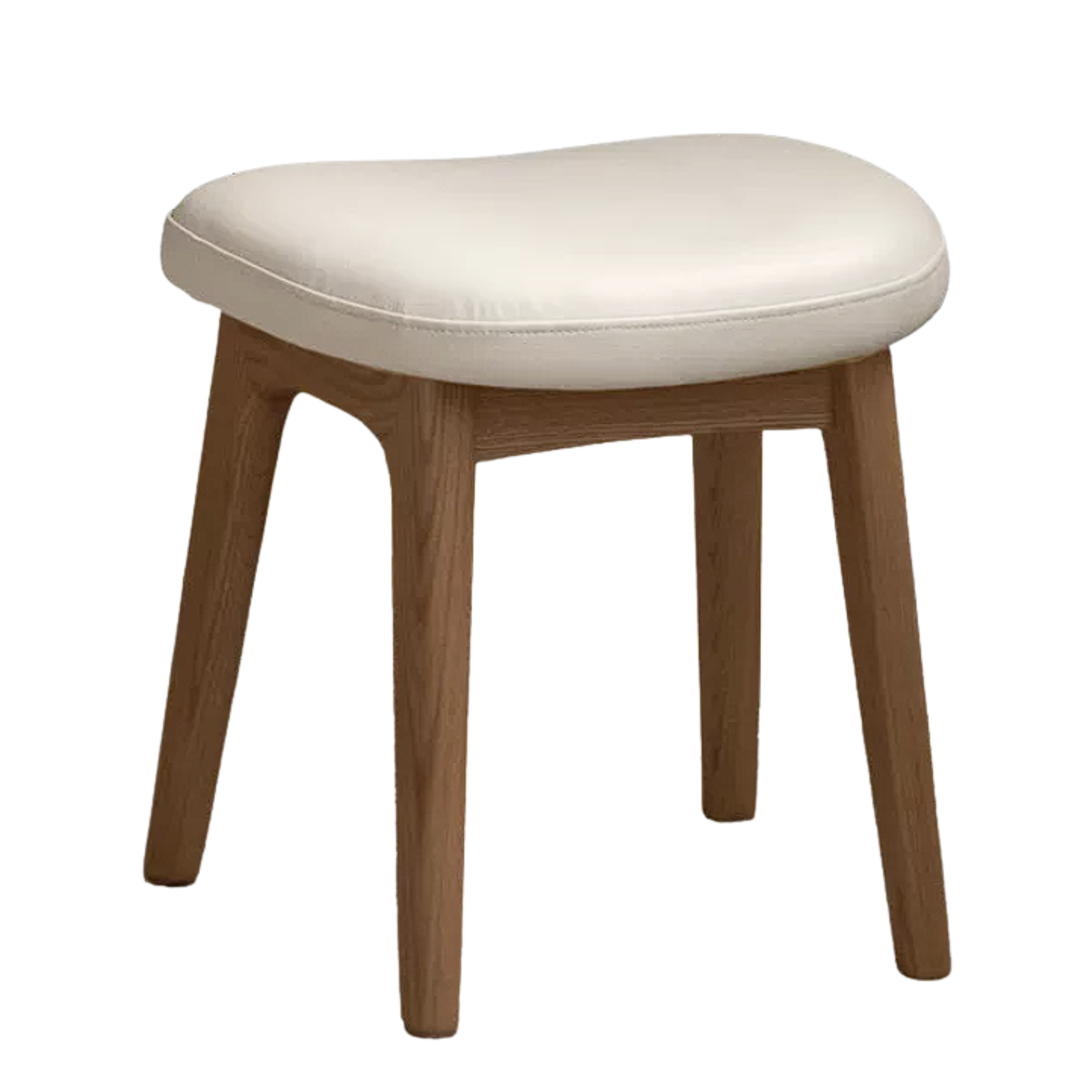 Ash, Black Walnut, Oak Solid Wood, Solid Longan Hardwood Makeup Stool